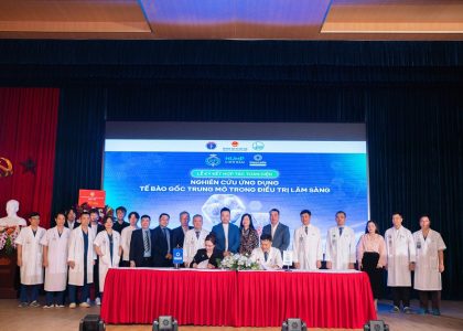 Lễ ký kết hợp tác nghiên cứu ứng dụng tế bào gốc trung mô
